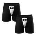 The 009 | Tuxedo Ball Hammock® Boxer Couples Matching Underwear 2 Pack - Shinesty