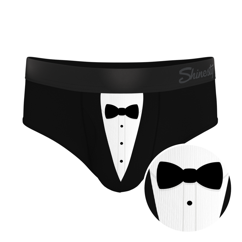 The 009 | Black Tuxedo Ball Hammock® Pouch Underwear Briefs - Shinesty