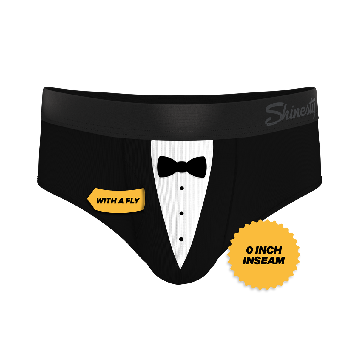 The 009 | Black Tuxedo Ball Hammock® Pouch Underwear Briefs - Shinesty