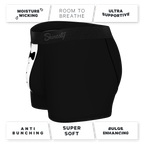 The 009 | Black Tuxedo Ball Hammock® Pouch Trunks Underwear - Shinesty