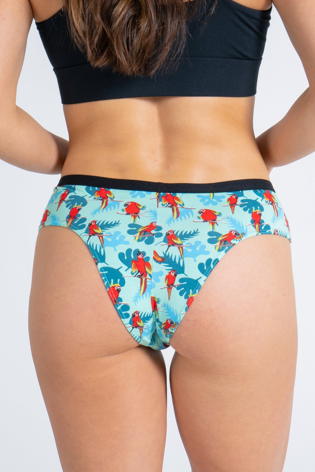 The Squawk Tease | Tropical Parrot Cheeky Underwear - Shinesty