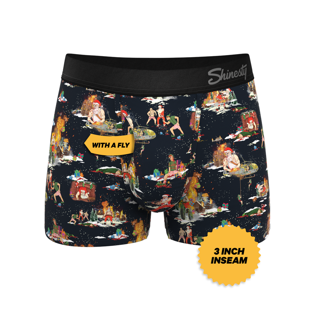 The 12 Slays of Christmas | Christmas Scene Ball Hammock® Pouch Trunks Underwear - Shinesty