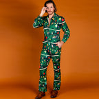 The Christmas Tree Camo | Christmas Tree Print Christmas Flight Suit - Shinesty