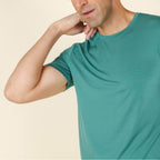 The Curacao | Teal SleepDeep™ Men’s Pajama Shirt - Shinesty