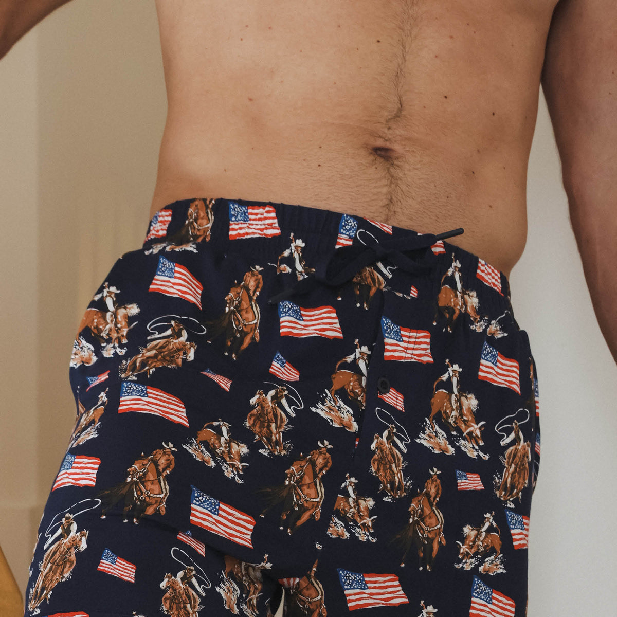 The Bootstraps & Chaps | Americana Cowboy SleepDeep™ Men’s Pajama Joggers - Shinesty