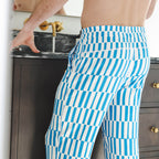 The Hamptons | Blue Mosaic Stripe SleepDeep™ Men’s Pajama Joggers - Shinesty