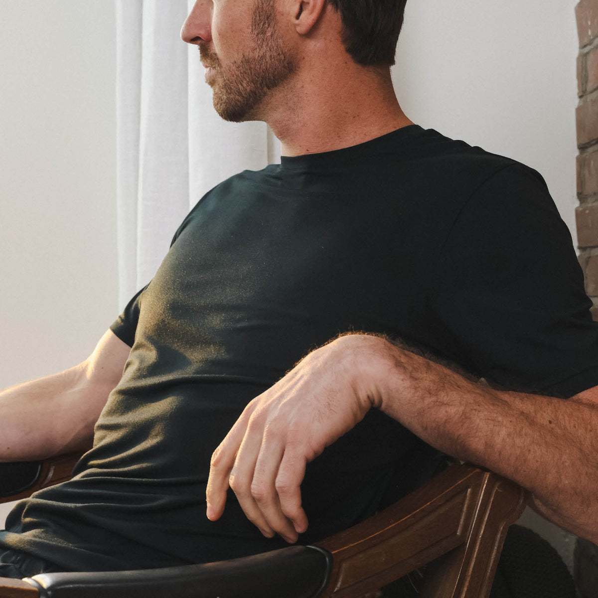 The Threat Level Midnight | Black SleepDeep™ Men’s Pajama Shirt - Shinesty