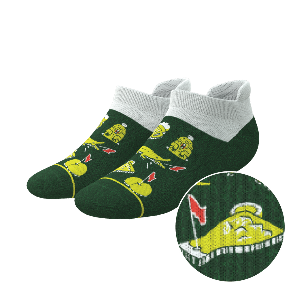 The 19th Hole | Golf Tournament Holes Heel Hammock™ Ankle Socks - Shinesty