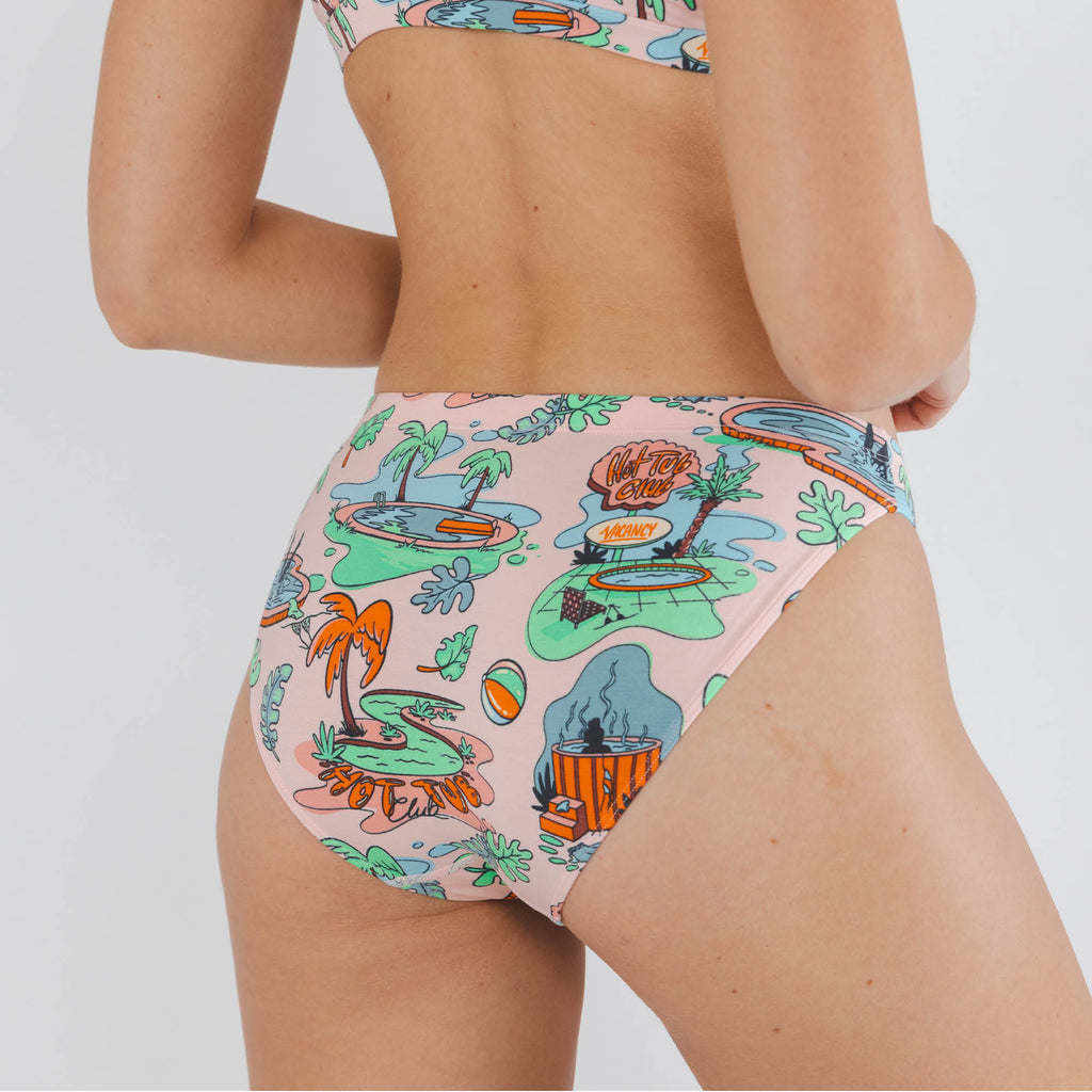 The Motel Hotel | Palm Springs Tropical Modal Bikini Underwear - Shinesty