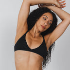 The Threat Level Midnight | Black Boob Hammock™ Triangle Bralette - Shinesty