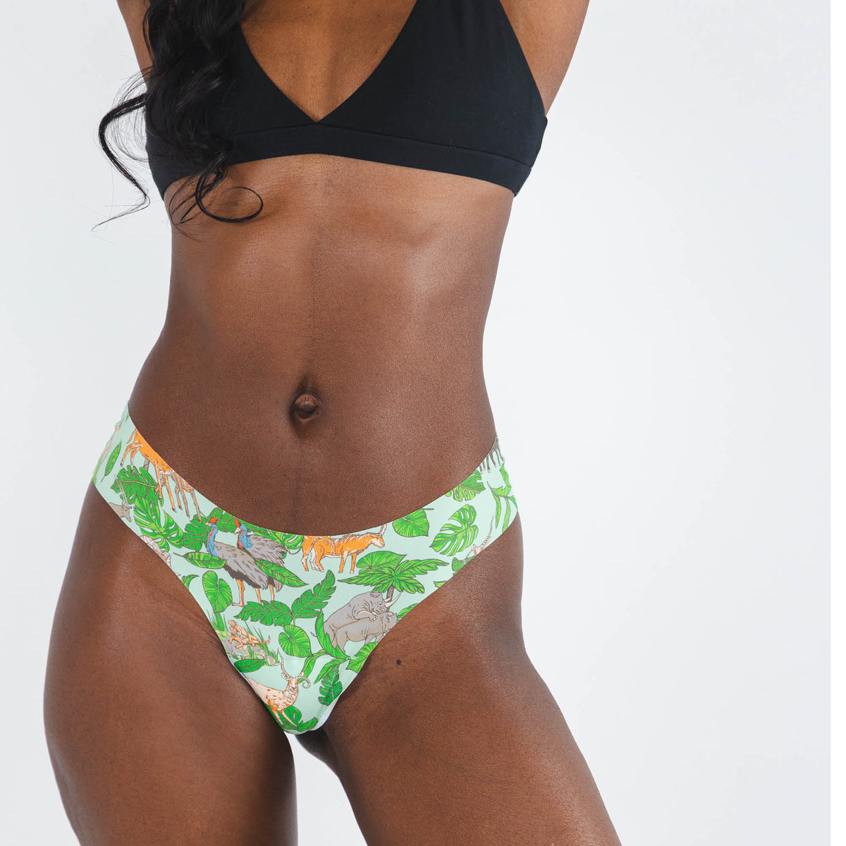 The Hornography | Tropical Animals Seamless Thong - Shinesty