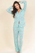 The Peppermint Pimp Canes | Candy Cane SleepDeep™ Women’s Long Sleeve Pajama Set - Shinesty