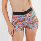 The Go Get 'Em | Abstract Tigers Women’s Boxers - Shinesty