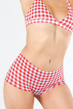 The Hot Diggity | Red Gingham Women’s Seamless Boyshort - Shinesty