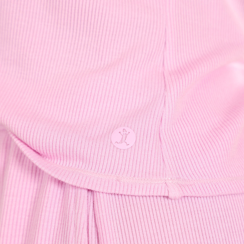 The Laid-Back | Lilac Ribbed Pajama Short Set - Shinesty