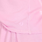 The Laid-Back | Lilac Ribbed Pajama Short Set - Shinesty