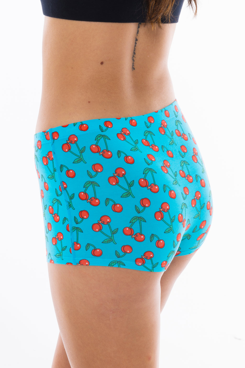 The Fruit Salad | Cherry Modal Boyshort Underwear - Shinesty