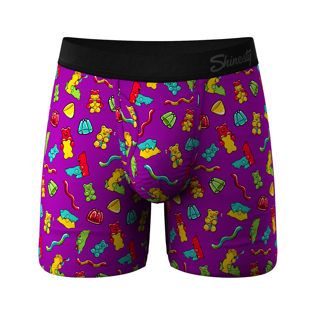 The Naughty Bears | Gummy Bear Ball Hammock® Pouch Underwear With Fly - Shinesty