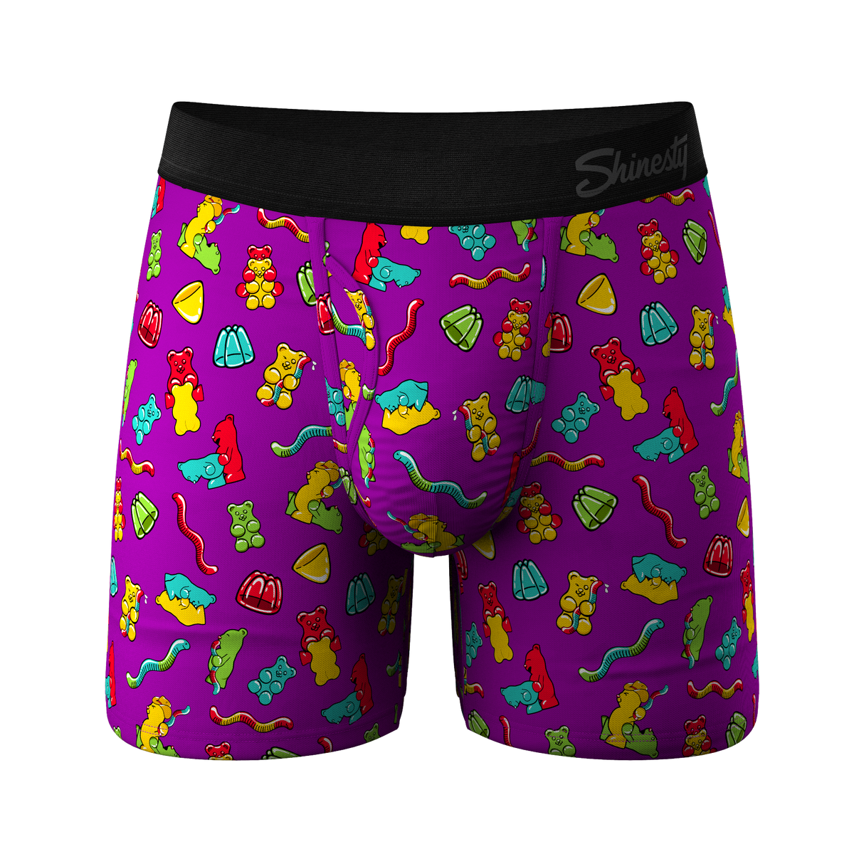 The Naughty Bears | Gummy Bear Ball Hammock® Pouch Underwear With Fly - Shinesty