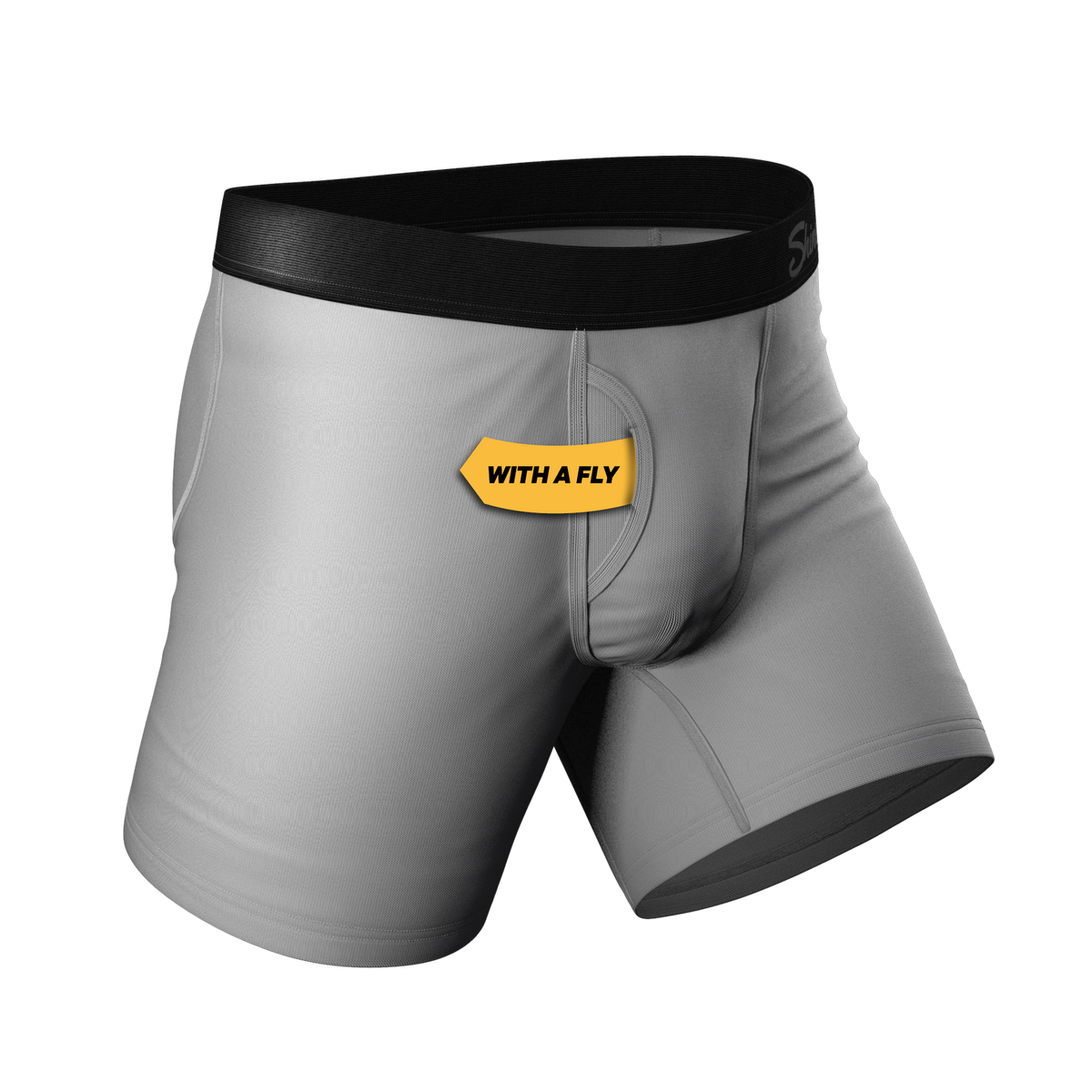 The 50 Shades | Grey Ball Hammock® Pouch Underwear With Fly - Shinesty