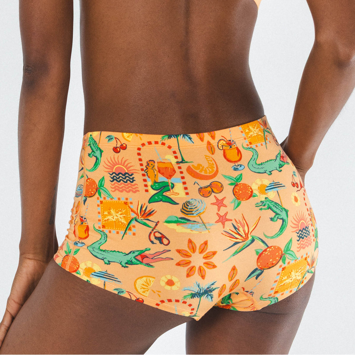 The Sunshine State | Creamsicle Summer Modal Boyshort Underwear - Shinesty