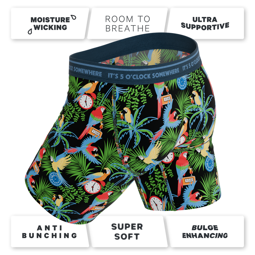 The 5 O'Clock Somewhere | Margaritaville® Ball Hammock® Boxer - Long Leg - Shinesty
