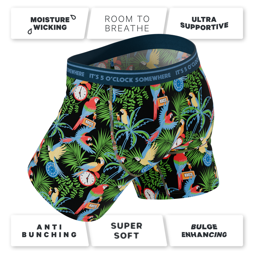 The 5 O'Clock Somewhere | Margaritaville® Ball Hammock® Pouch Underwear With Fly - Shinesty