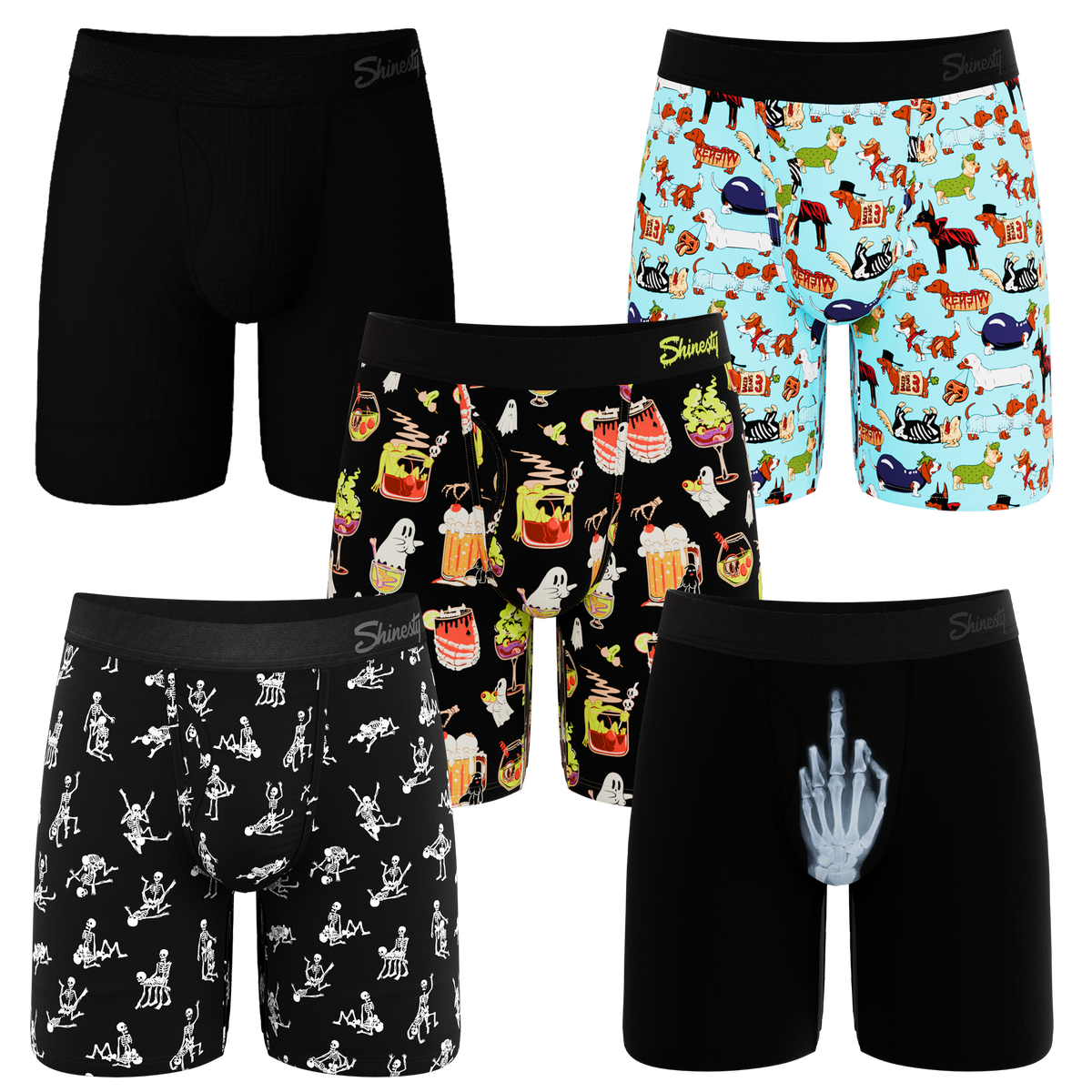 The Halloweird | Long Leg Ball Hammock® Pouch Underwear With Fly 5 Pack - Shinesty