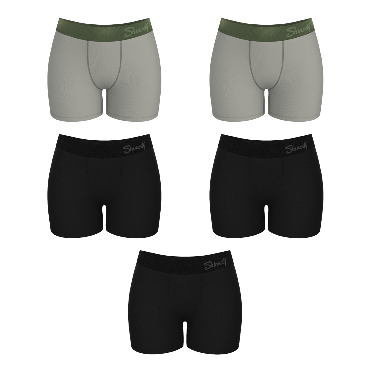 The Evergreen | Women's Boxers 5 Pack - Shinesty