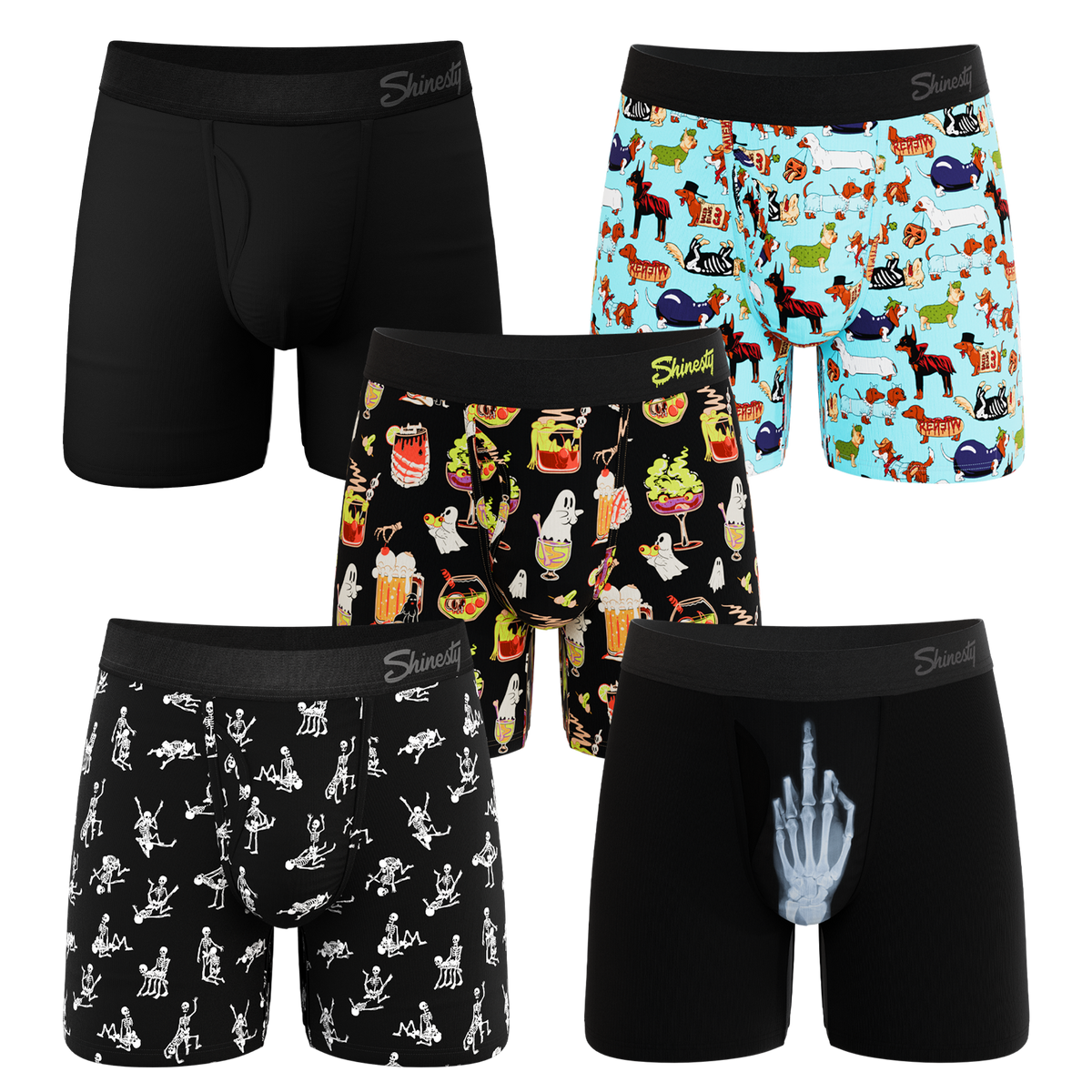 The Halloweird | Ball Hammock® Pouch Boxer Briefs with Fly 5 Pack - Shinesty