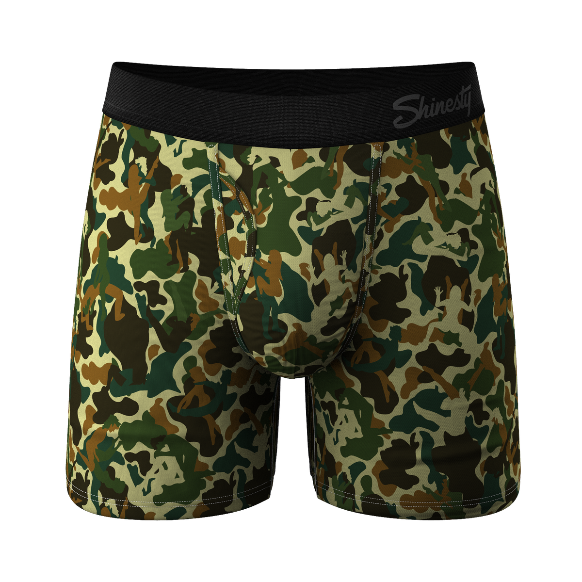 The Forni Camo | Camouflage Ball Hammock® Boxer Briefs With Fly - Shinesty