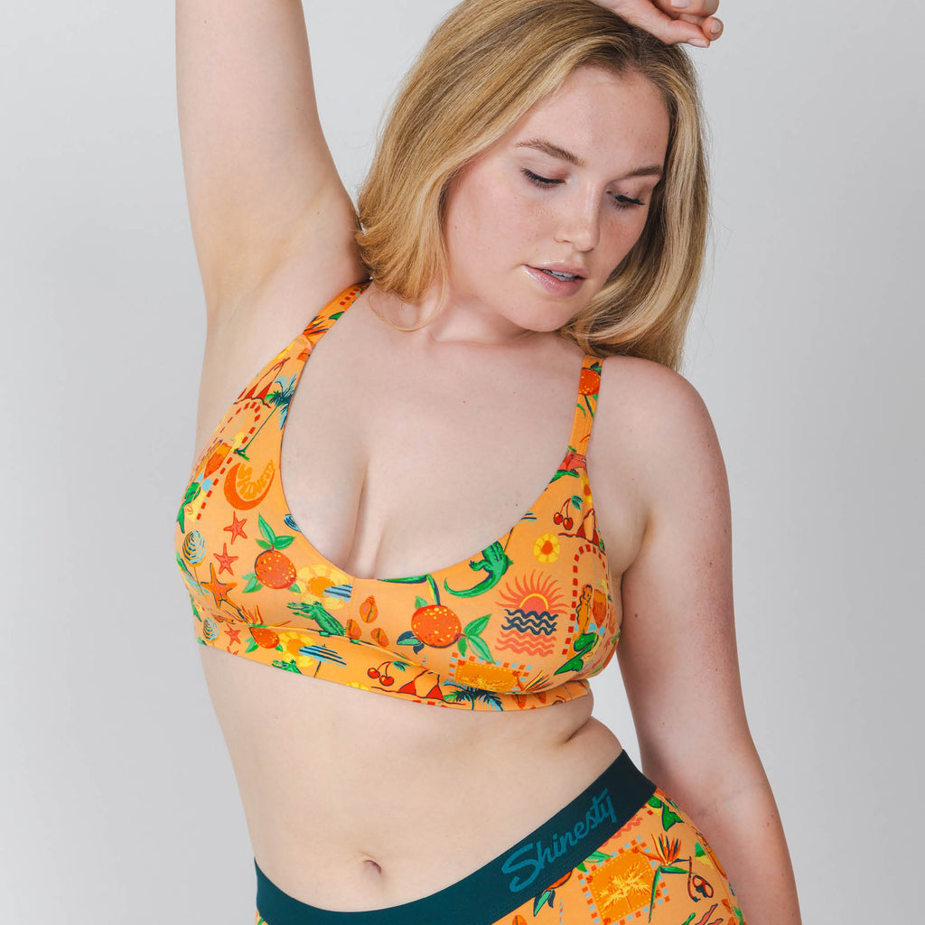 The Sunshine State | Creamsicle Summer Boob Hammock™ Plunge Bralette - Shinesty
