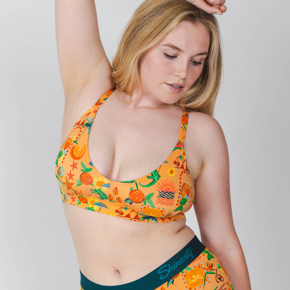 The Sunshine State | Creamsicle Summer Boob Hammock™ Plunge Bralette - Shinesty