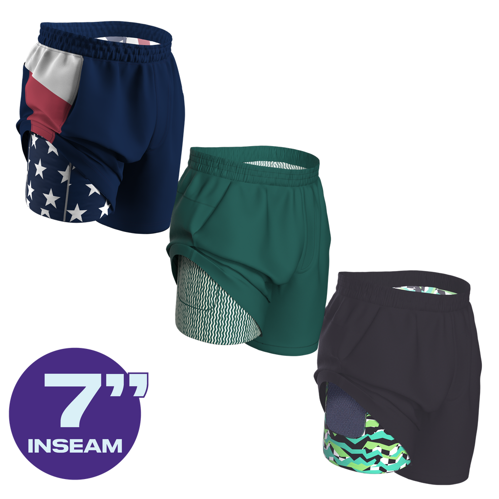 The AMRAP | Ball Hammock® 7 Inch Athletic Shorts 3 Pack - Shinesty