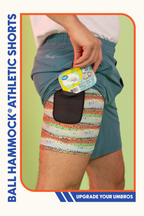The Ace Angler | Teal and Bass Ball Hammock® 9 Inch Athletic Shorts - Shinesty