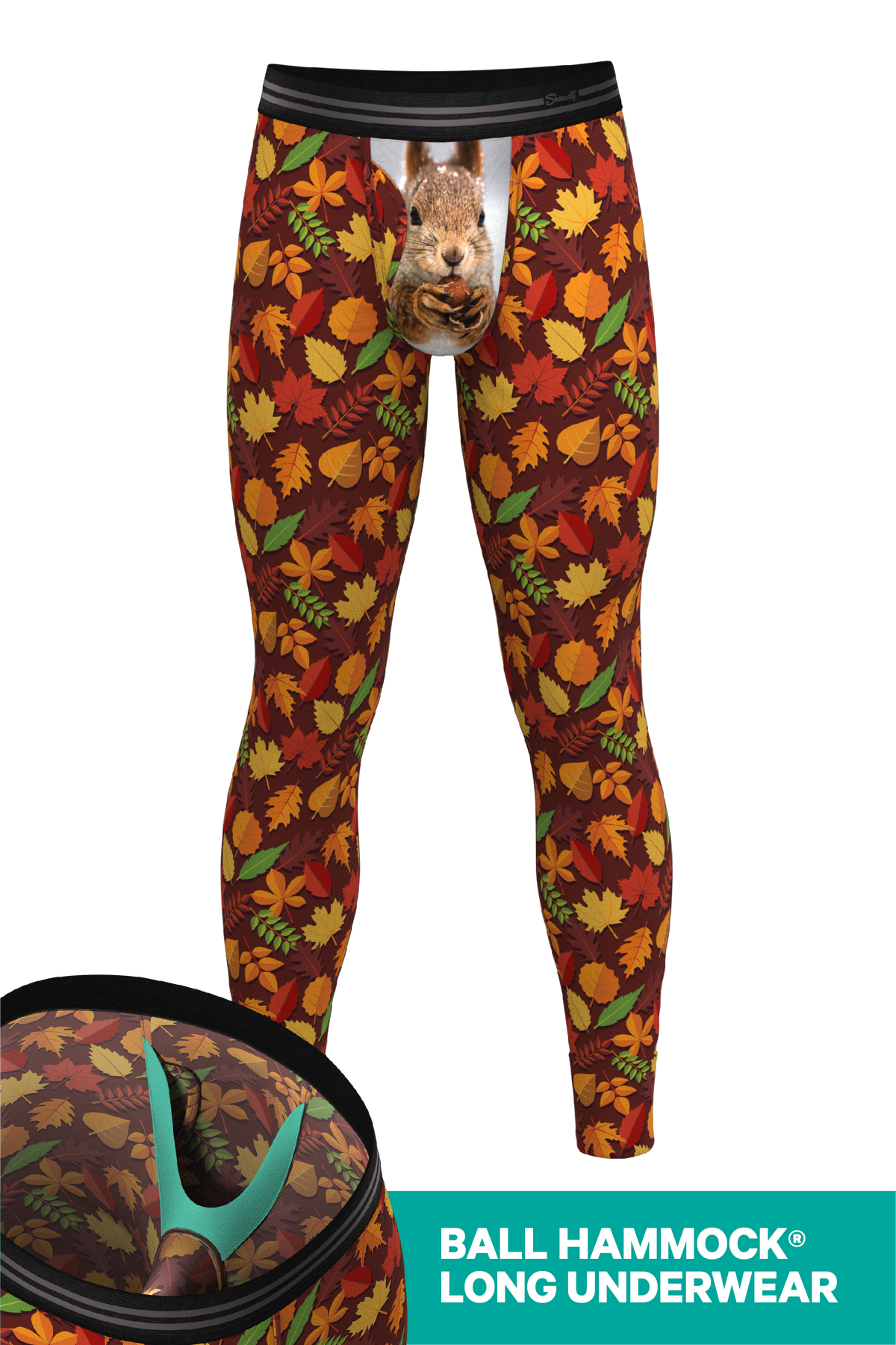 The Acorn Hoard | Squirrel Ball Hammock® Long Johns - Shinesty