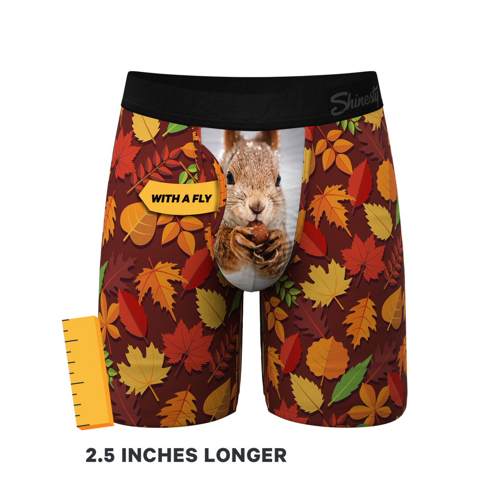 The Acorn Hoard | Squirrel Ball Hammock® Boxer - Long Leg - Shinesty