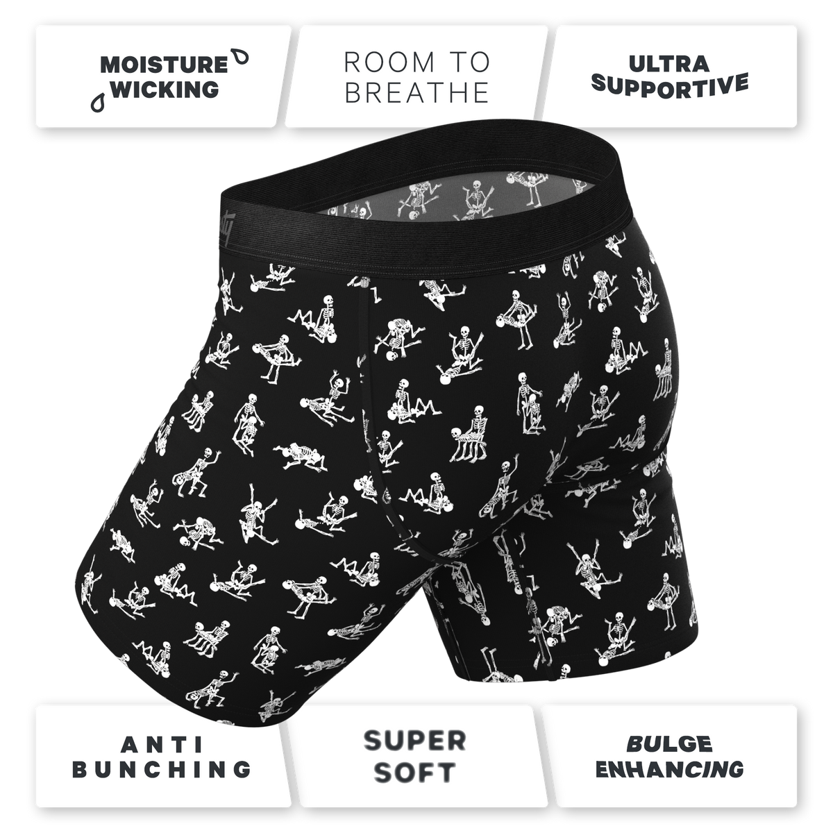 The All Time Favourite | Long Leg Ball Hammock® Pouch Underwear With Fly 5 Pack - Shinesty
