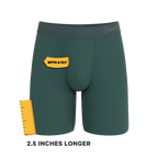 The Alloy | Dark Teal Ball Hammock® Boxer - Long Leg - Shinesty