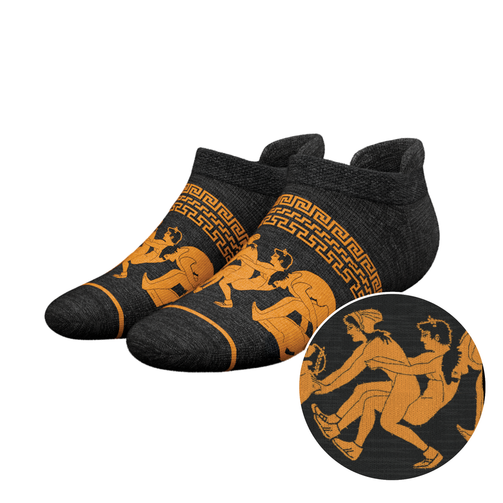 The Ancient Twister | Vase Heel Hammock™ Ankle Socks - Shinesty