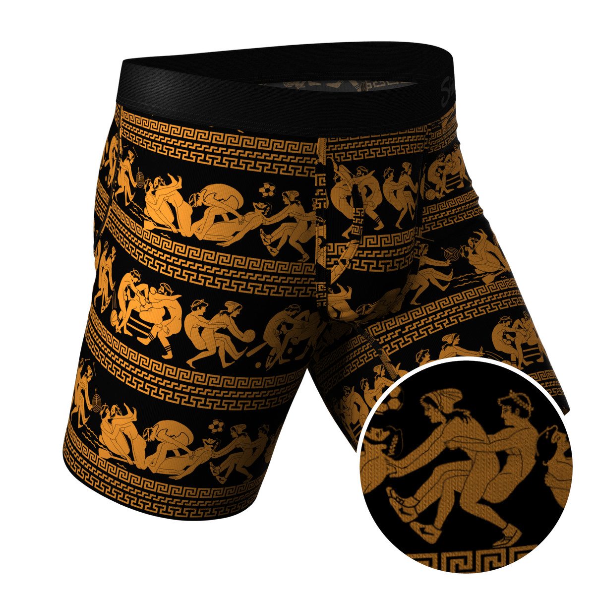 The Ancient Twister | Vase Ball Hammock® Boxer - Long Leg - Shinesty