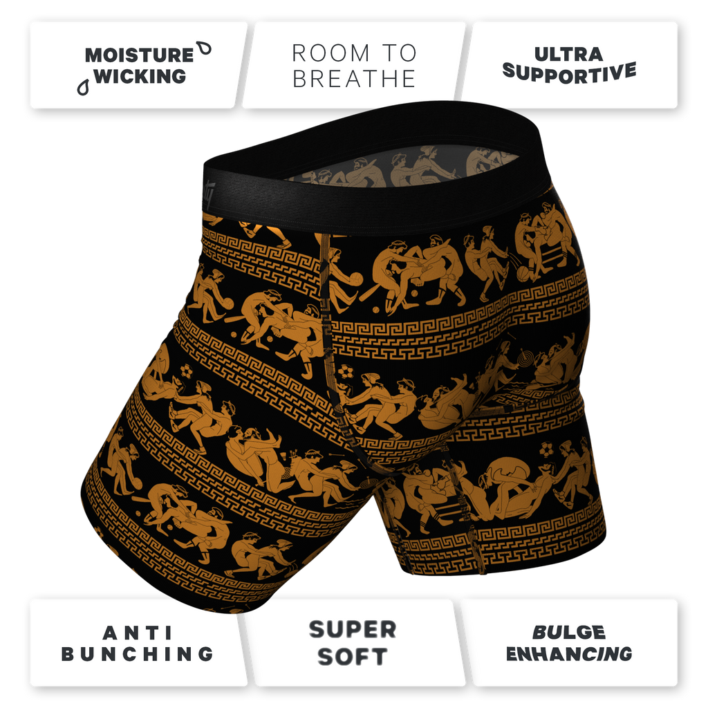 The Ancient Twister | Vase Ball Hammock® Boxer - Long Leg - Shinesty