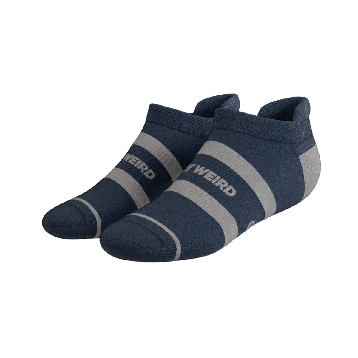 The Arctic | Navy and Grey Heel Hammock™ Ankle Socks - Shinesty