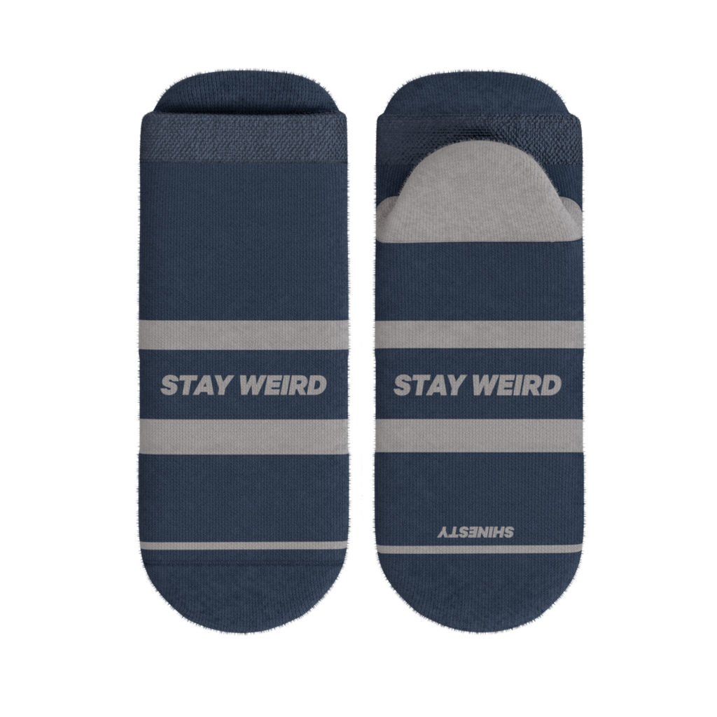 The Arctic | Navy and Grey Heel Hammock™ Ankle Socks - Shinesty