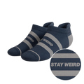 The Arctic | Navy and Grey Heel Hammock™ Ankle Socks - Shinesty