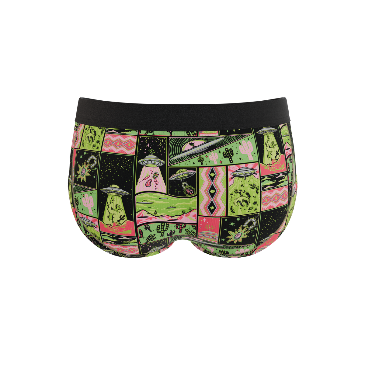 The Area 51 | Retro-Futuristic Alien Ball Hammock® Pouch Underwear Briefs - Shinesty