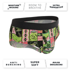 The Area 51 | Retro-Futuristic Alien Ball Hammock® Pouch Underwear Briefs - Shinesty