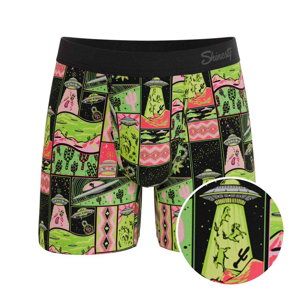 The Area 51 | Retro-Futuristic Alien Ball Hammock® Pouch Underwear - Shinesty