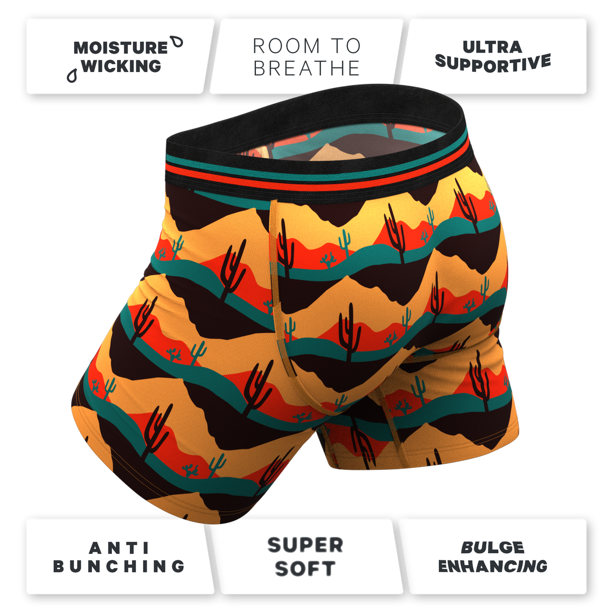 The Arizona Dawn | Desert Scene Ball Hammock® Pouch Underwear With Fly - Shinesty