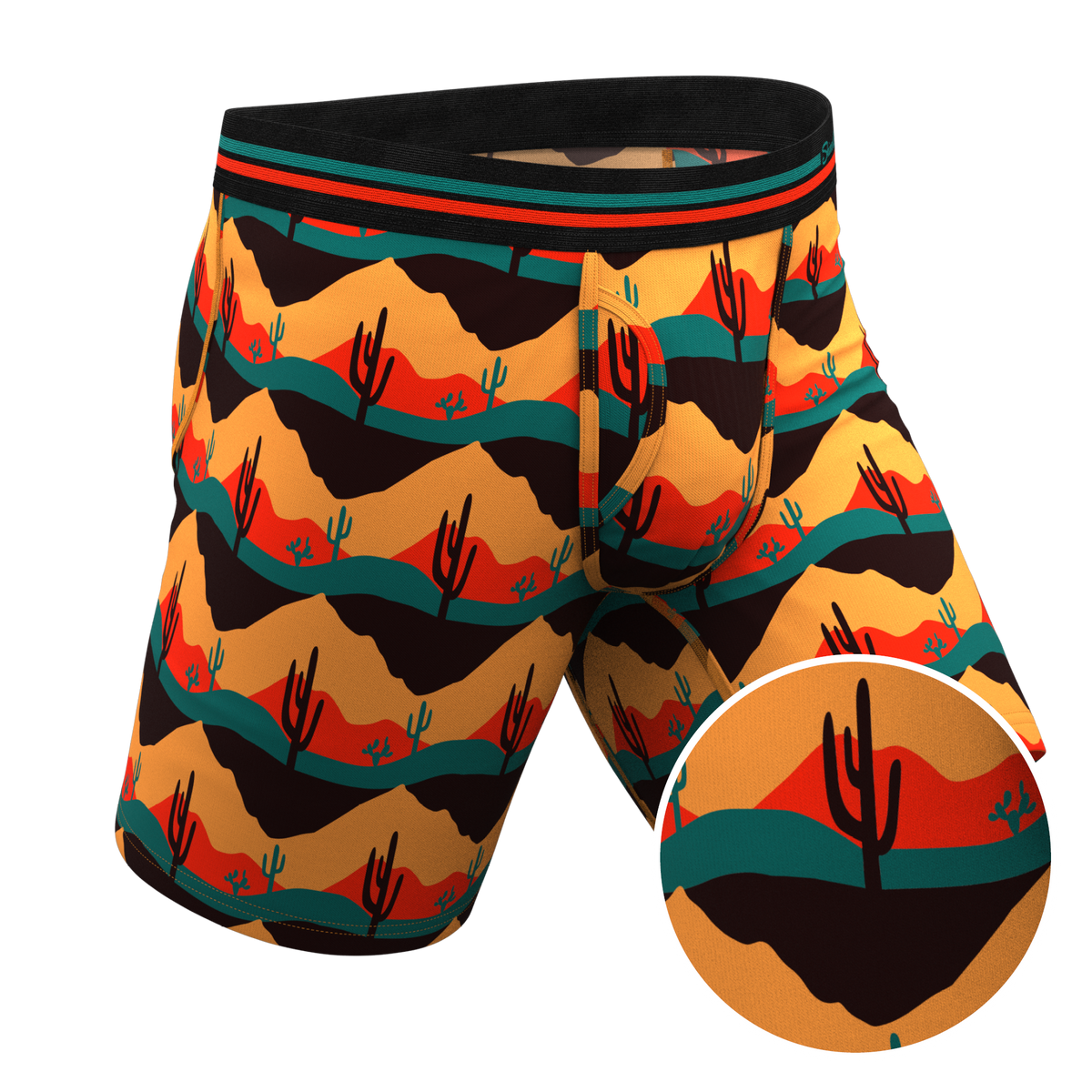 The Arizona Dawn | Desert Scene Ball Hammock® Boxer - Long Leg - Shinesty